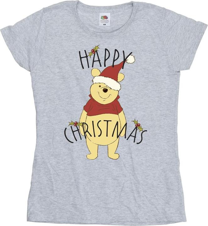 Produktbild Disney Winnie The Pooh Happy Christmas Holly TShirt (L)