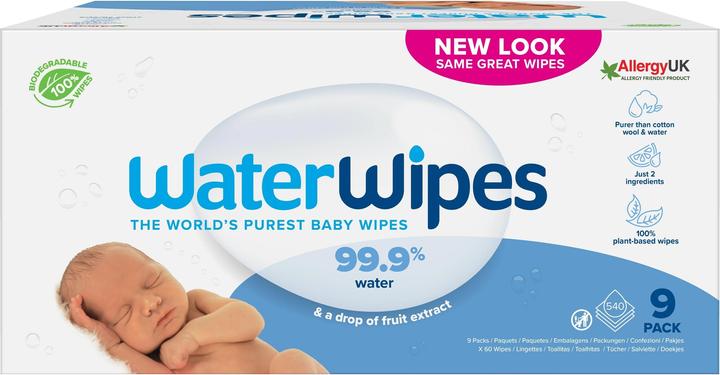 WaterWipes Wet wipes (540 Piece)