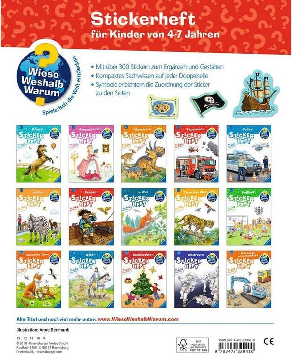 Actual product image Ravensburger Piraten (German, Anne Bernhardi, 2018)