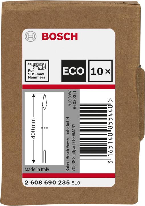 Actual product image Bosch Professional Zubehör Pointed chisel SDS max, 400mm, 10 pcs.