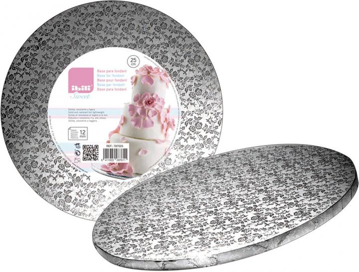 Actual product image Ibili Cake tray round 20 cm bases for presenting fondant