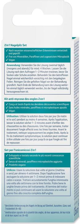 Valori nutrizionali e ingredienti Tetesept Set anti-funghi delle unghie (Deodorante per piedi e polvere, 4 ml)