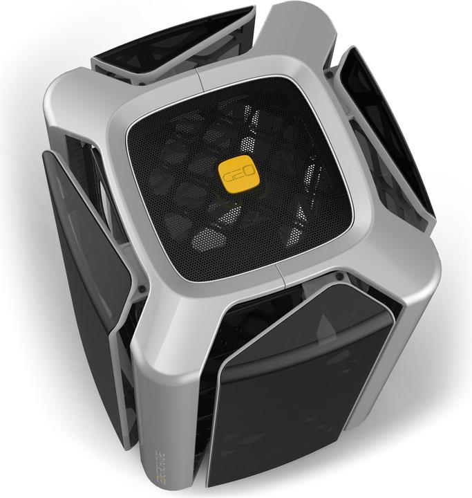 Image du produit Geometric Future M2 THE ARK boîtier, TG - gris (Mini-ITX, Mini-ATX)