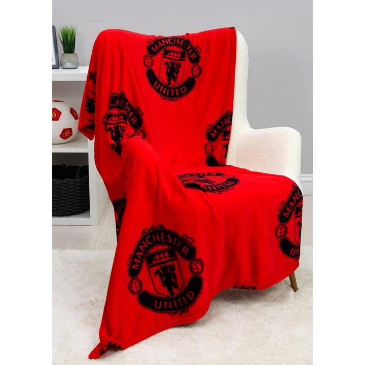Actual product image Manchester United FC Classic Rotary Fleece Blanket
