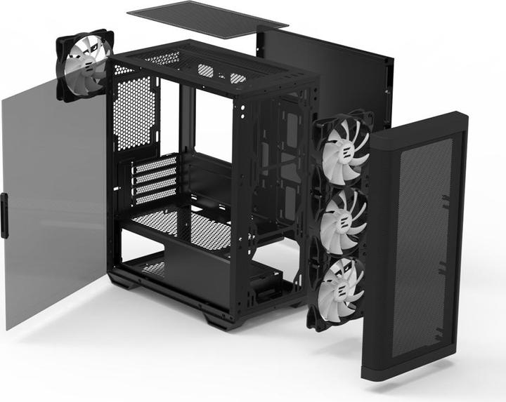Produktbild Zalman Boitier Mini Tour Micro ATX M4 RGB avec panneau vitré (Noir) (mATX, Mini-ITX)