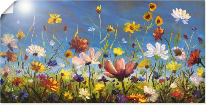 Image du produit Artland Prairie de fleurs sauvages ciel bleu U1QU (100 x 50 cm)