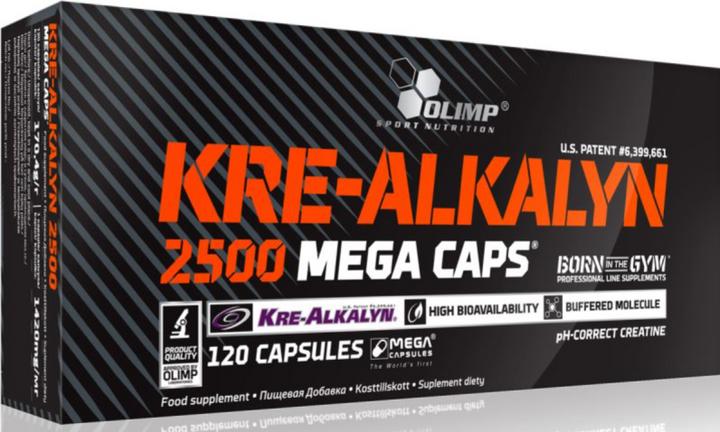 Actual product image Olimp Sport Nutrition Kre-Alkalyn Mega Caps (120 Piece, Capsules, 150 g)