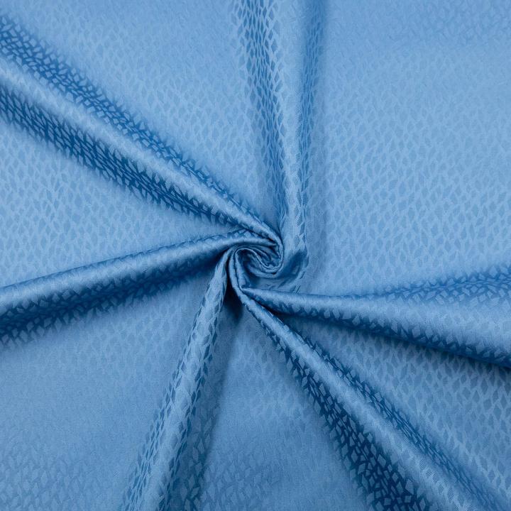 Actual product image Stoffrestposten Curtain fabric opaque - Smoke blue - Minimum sales quantity: 1 Meter