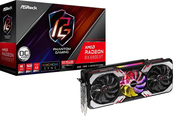 Image du produit AsRock RX 6900XT Phantom Gaming (16 Go)