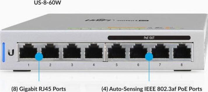 Produktbild Ubiquiti Us-8-60w (8 Ports)