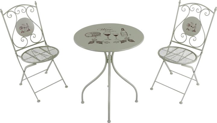 Produktbild Axi Maxime Metal Bistro Set Wein crème (60 cm)