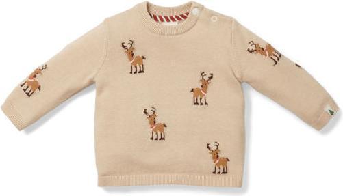 Little Dutch Knitted Christmas sweater reindeers - 104 (104)