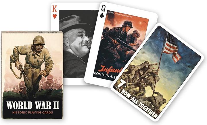 Produktbild Piatnik PIA1492 - Spielkarten: World War II - 1x 55 Blatt (Englisch)