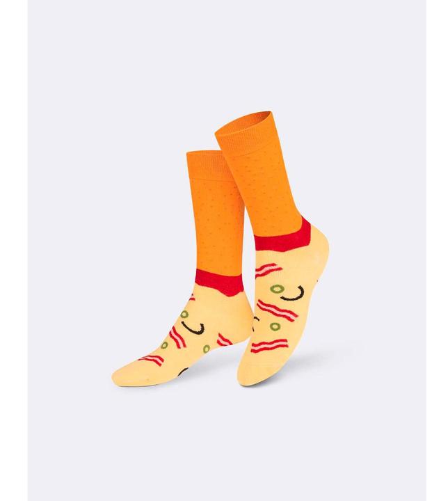 Image du produit Eat My Socks Chaussettes Napoli Pizza Socken, pizza complet (lot de 2, Taille unique)