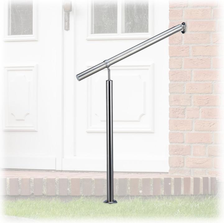 Relaxdays Rampe d?escalier main courante (Acier inoxydable)