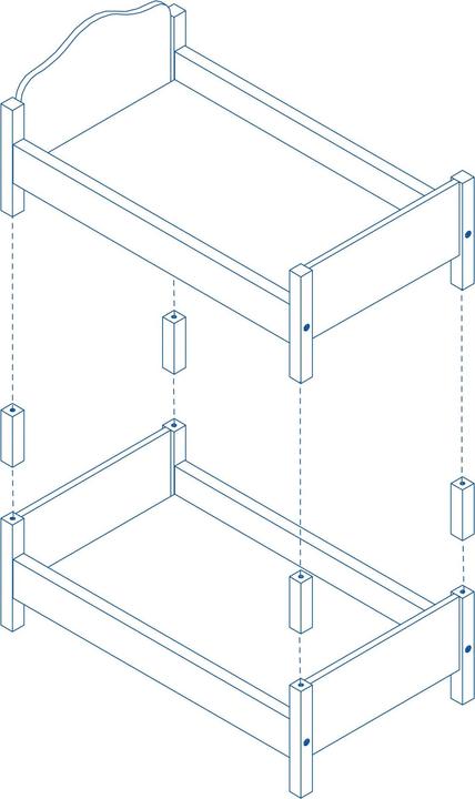 Actual product image Roba Doll bunk bed