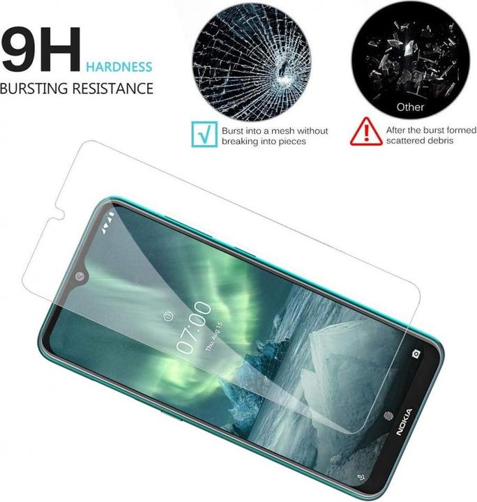 Immagine prodotto Screenguard Nokia 7.2 Pellicola protettiva in vetro Custodia dal design amichevole (1 Pezzo/i, Nokia 7.2)