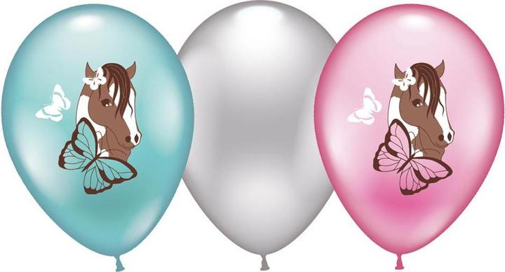 Produktbild Karaloon Luftballons Pferde 6 Ballons mehrfarbig (6 x)