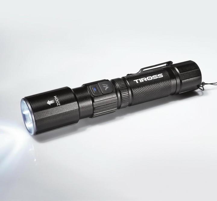 Produktbild GCS TIROSS LED TASCHENLAMPE 1000 lm WIEDERAUFLADBAR TS1890