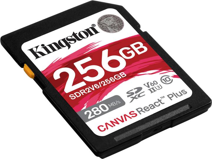 Produktbild Kingston Canvas React Plus (256 GB, SDXC, U3, UHS-II)