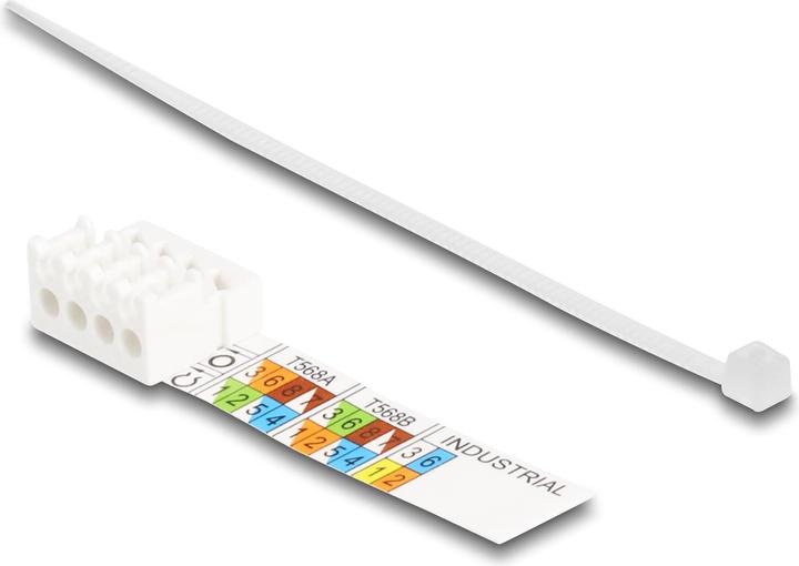 Produktbild Delock RJ45 Stecker feldkonfektionierbar Cat.6A mit Push und Pull Lasche werkzeugfrei (Netzwerkkabel Stecker)