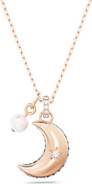 Produktbild Swarovski Luna Halskette Mond Mehrfarbig Roségold (Swarovski Metall, 40 - 47 cm)