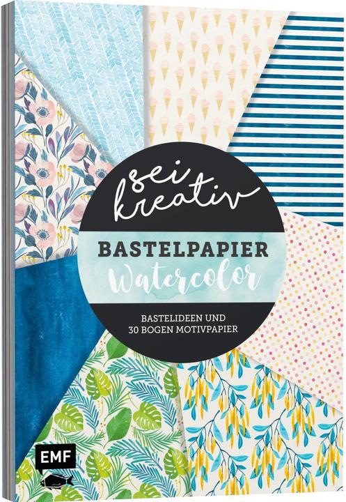 Produktbild Sei kreativ. Bastelpapier Watercolor (Deutsch, Michael Fischer, 2020)