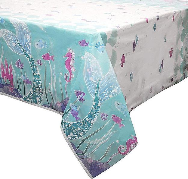 Actual product image Unique Siren Birthday Tablecloth (137 x 213 cm)