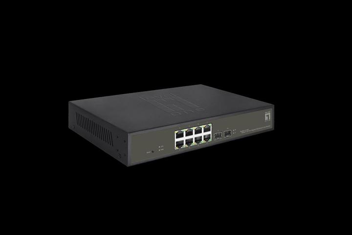 Actual product image LevelOne Switch 8x GE GES-2110P 2xGSFP 8xPoE+ (8 Ports)