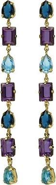 Actual product image Victoria Cruz - Luxury long earrings with crystals Balance A4719-12DT