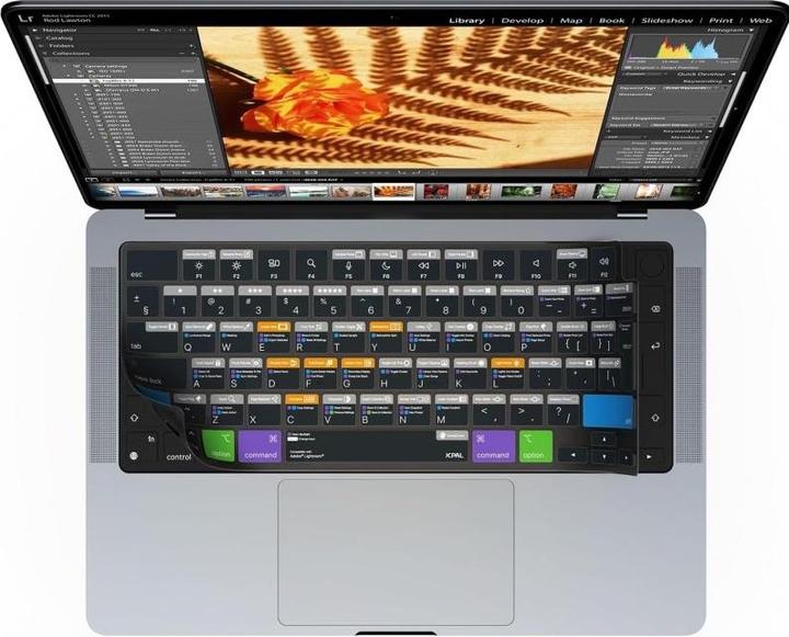 Actual product image JCPAL Verskin Lightroom Shortcuts Keyboard Cover for MacBook Air 13" (M2 2022 / M3 2024) / Pro 14"/16" (M1
