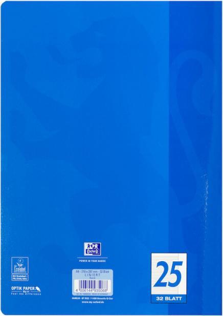Actual product image Oxford Exercise book, A4, ruling 25 (A4, Lined, Hardcover)