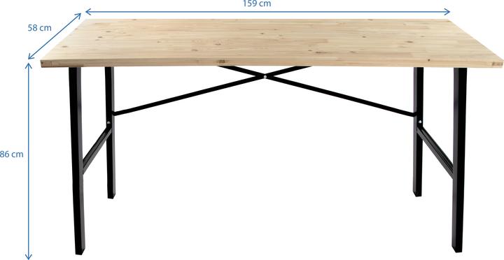 Image du produit CarTech Werktisch FSC® SQS-COC-100130 (159 cm, 58 cm)