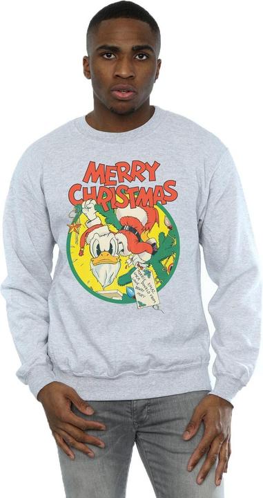 Immagine prodotto Disney Donald Duck Merry Christmas Felpa Uomo (4XL)