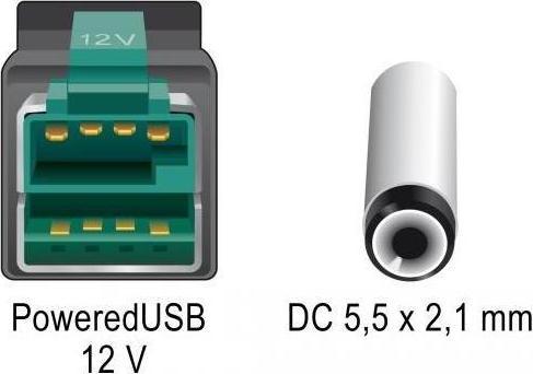 Produktbild Delock 85500 PoweredUSB Kabel Stecker 12 V (4 m)