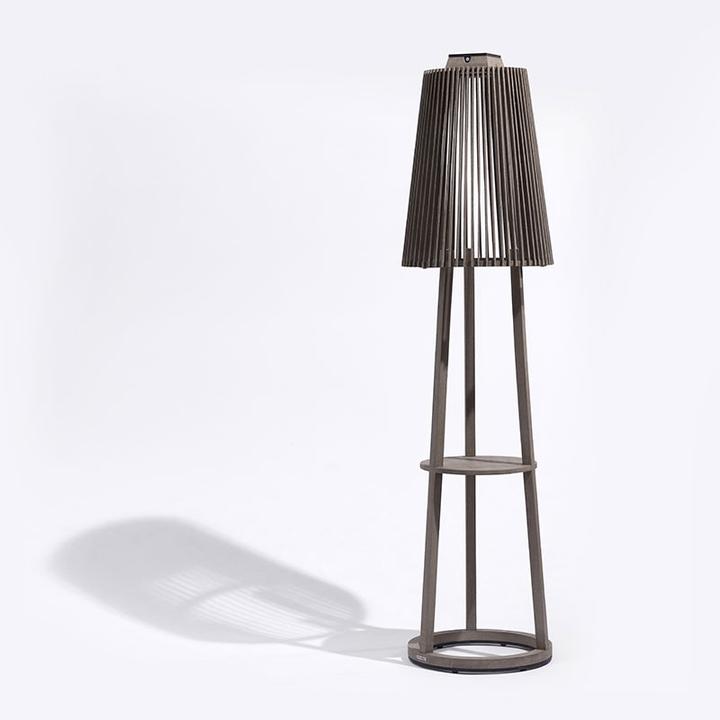 Actual product image Les Jardins Lampadaire solaire Tecka en duratek ht182cm TECK85B (7 lm)
