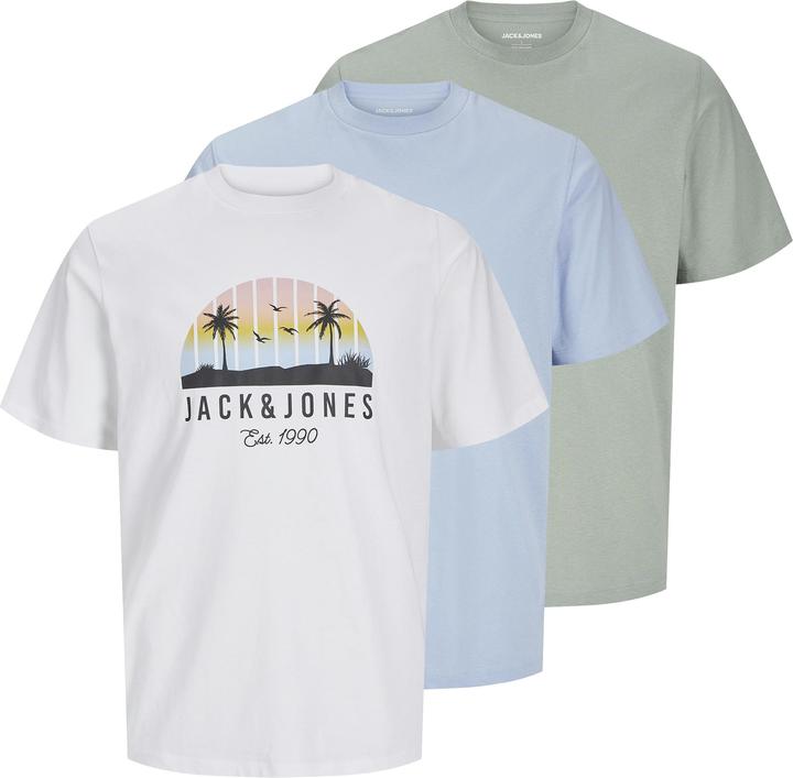 Produktbild Jack & Jones 3er-pack Gedruckt T-shirt Junior T-shirt (176)