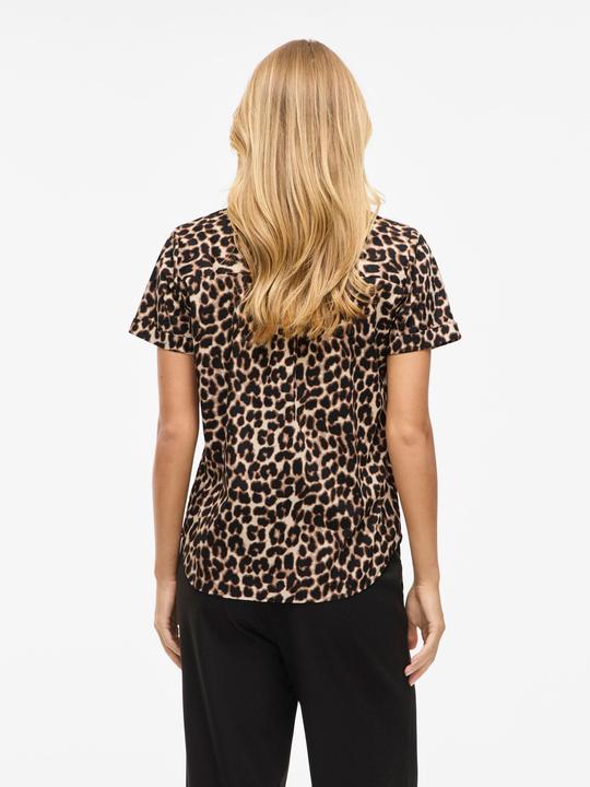 Image du produit Vila Leoprint Kurzarmhemd (40)