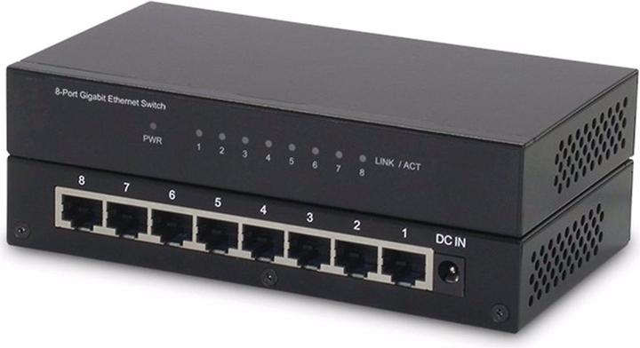Actual product image Roline Gigabit Ethernet Switch (8 Ports)