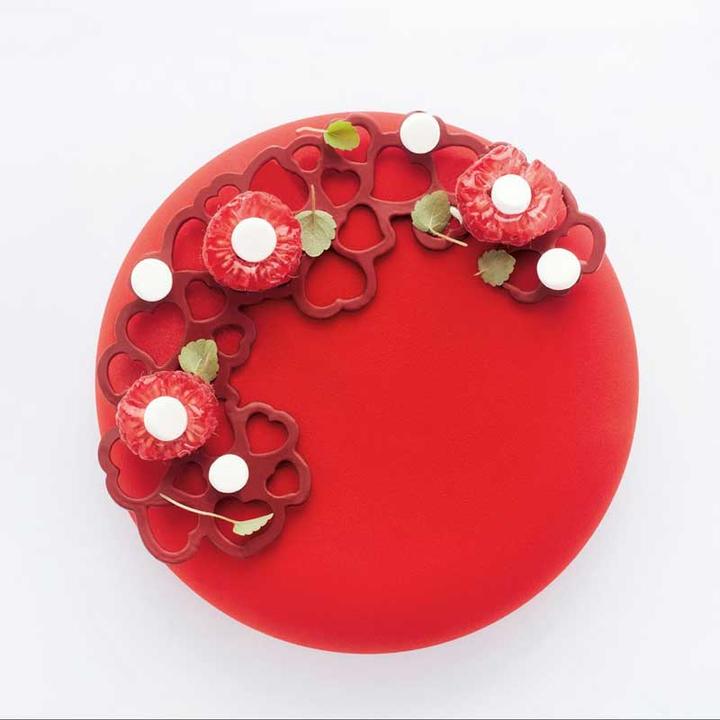 Image du produit Pavoni Moule en silicone Coeurs en demi-lune