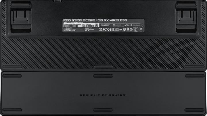 Image du produit ASUS Tastatur ROG Strix Scope II 96 RX Wireless BLK (DE, Sans fil, Filaire)