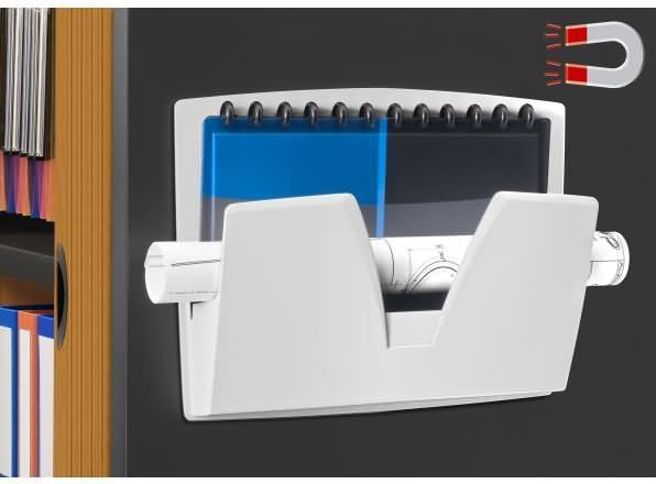 Actual product image Cep Wall brochure holder, magnetic, DIN A4, 1 compartment, grey (A4)
