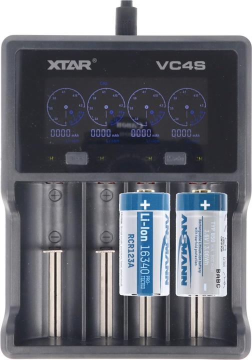 Fenix Akku CR123 A 2 Stück und Schnell-Ladegerät (2 Stk., CR123A, 760 mAh, Akku)