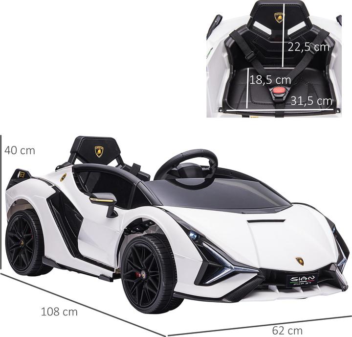 Immagine prodotto Homcom Auto elettrica per bambini con telecomando (12 V)