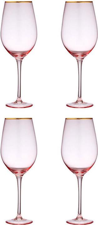Immagine prodotto Ladelle Bicchieri da vino fatti a mano Chloe Peach (set di 4) (4 Occhiali, Set di bicchieri da vino)