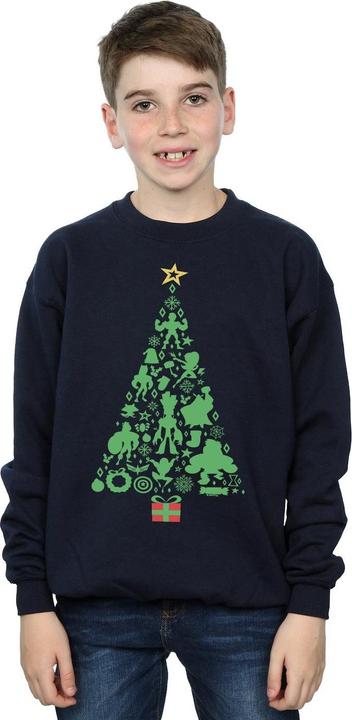Actual product image Boys Avengers Christmas Tree Sweatshirt (128)
