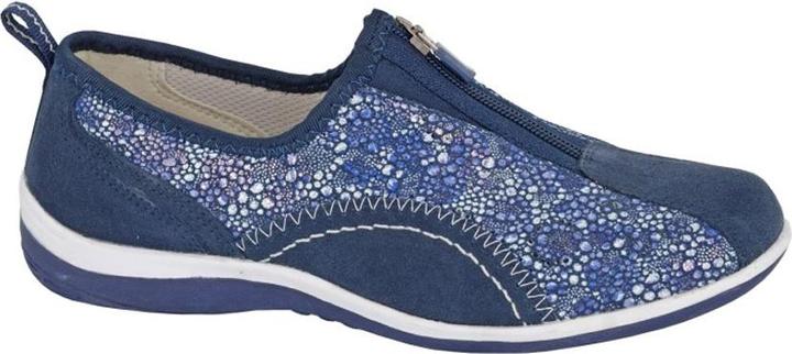 Actual product image Boulevard Womens/Ladies Leisure Suede Zip Casual Shoes (36)