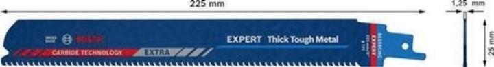 Image du produit Bosch Professional Zubehör Lame de scie sabre Expert 'Thick Tough Metal' S 1155 CHC, 10 pièces