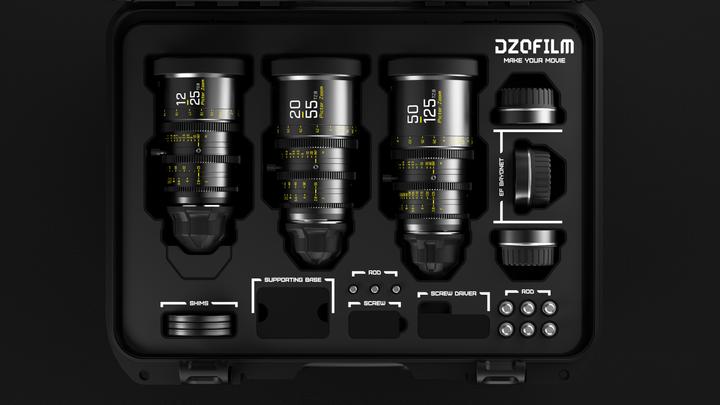 Image du produit Dzofilm Kit 3 objectifs Pictor Zoom (12-25/20-55/50-125 T2.8) Noir (PL)