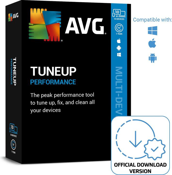 Produktbild Avast AVG TuneUp (10 User, 10 Geräte/User, 12 Monate)